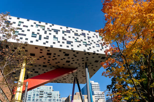 OCAD University is seen in Toronto on October 13, 2020 in Toronto. Toronto, Canada - October 13, 2020: OCAD University is seen in Toronto on October 13, 2020 in Toronto. OCAD University is Canada's largest and oldest educational institution for art and design. ocad stock pictures, royalty-free photos & images