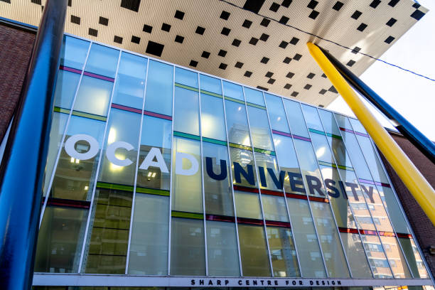 OCAD University in Toronto on October 13, 2020 in Toronto. Toronto, Canada - October 13, 2020: OCAD University in Toronto on October 13, 2020 in Toronto. OCAD University is Canada's largest and oldest educational institution for art and design. ocad stock pictures, royalty-free photos & images