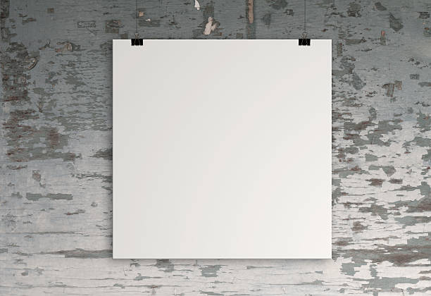 istock blank paper card 3d on composition wall as concept 187544473