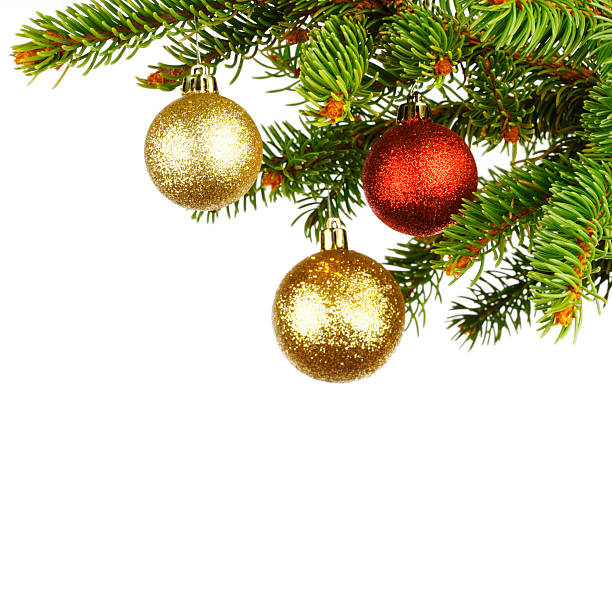 istock Christmas decoration on fir 187546389