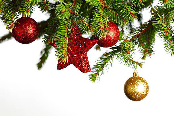 istock Christmas decoration on fir 187546398