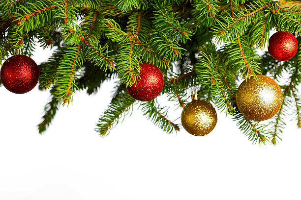 istock Christmas decoration on fir 187546403