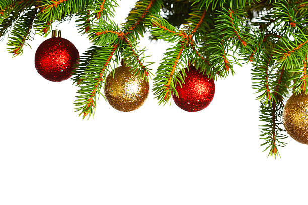 istock Christmas decoration on fir 187546405