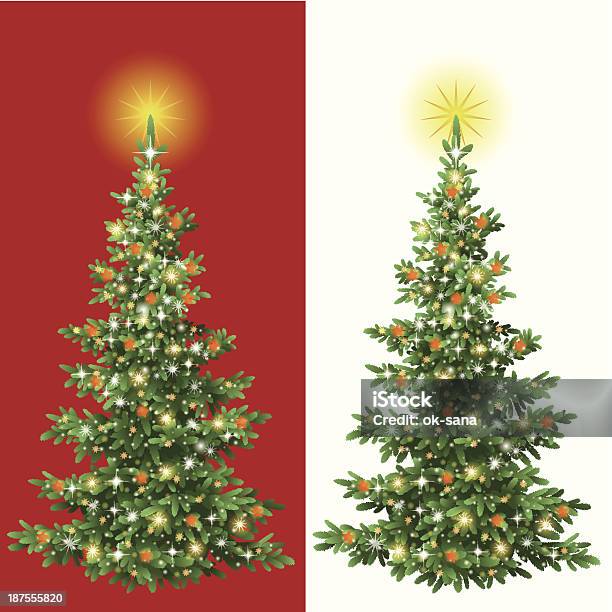 Christmas Tree With Decorations Stock Illustration - Download Image Now - Branch - Plant Part, Christmas, Christmas Decoration