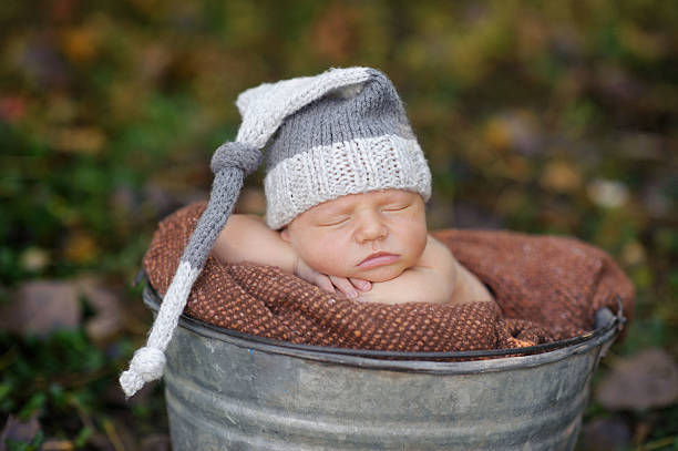 istock Close Up Of Newborn Sleeping Outside 187555823
