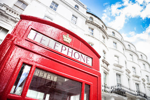 istock Typical Red London telephone booth 187557183