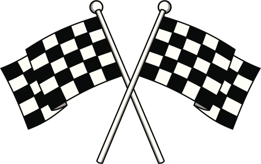 Racing Flags - are in separate grouped objects so they can be quickly repositioned or adjusted for your project.