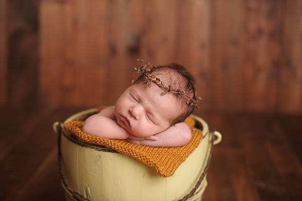 istock Sleeping Newborn Girl 187559552