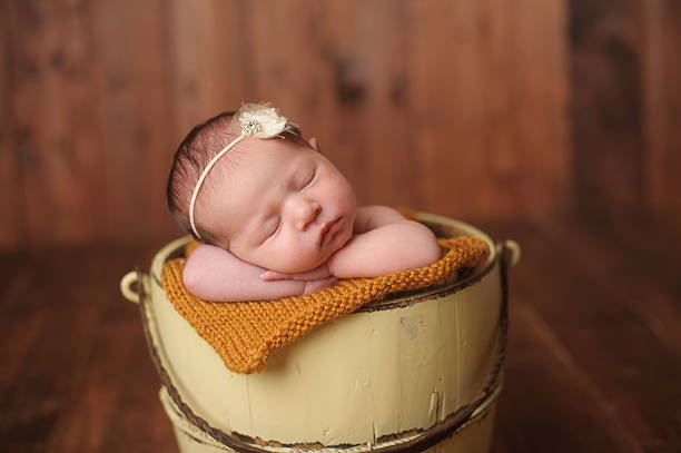 istock Sleeping Newborn Girl 187559587