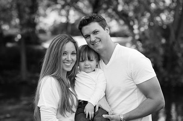 istock Beautiful Family Posing for Photo 187559933