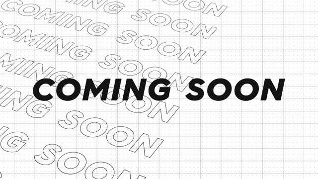 Coming Soon black and white creative promotion advertising sport design. Promo title dynamic animation loop. Title rows stream up seamless attractive background.