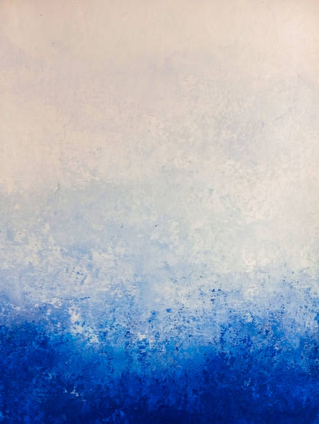 istock Abstract blue paint background. Hand painted abstract artwork. Blue paint texture with copy space. Modern blue painting. Wallpaper background. 1875609141