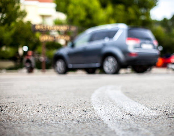 Car on parking lot