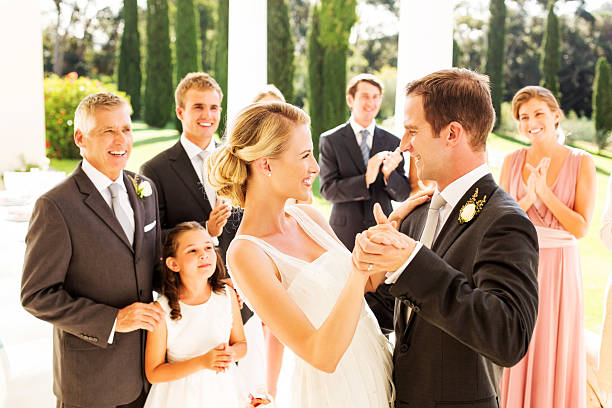 istock People Looking At Newlywed Couple Dancing 187561494