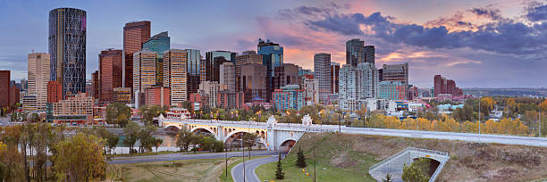 istock Skyline of Calgary, Alberta, Canada at sunset 187562404