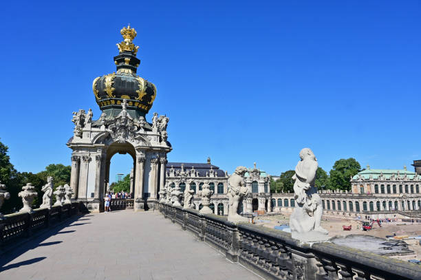 The large building complex Zwinger in Dresden in Saxony
