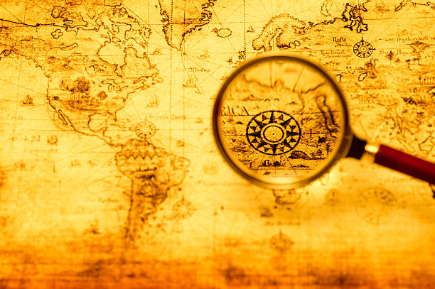 istock View of Map Through Glass 187562472