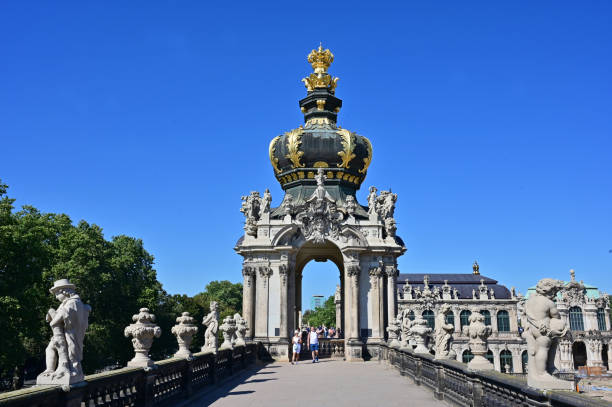 The large building complex Zwinger in Dresden in Saxony