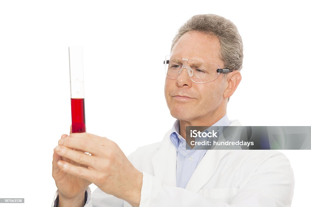 과학자 검사 목차로 테스트 튜브 - 로열티 프리 과학자 스톡 사진
