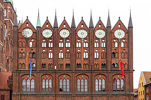 Brick gotischen Rathaus in Stralsund – Foto