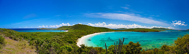 istock panorama of Turtle Beach, Culebrita, Puerto Rico 187564117