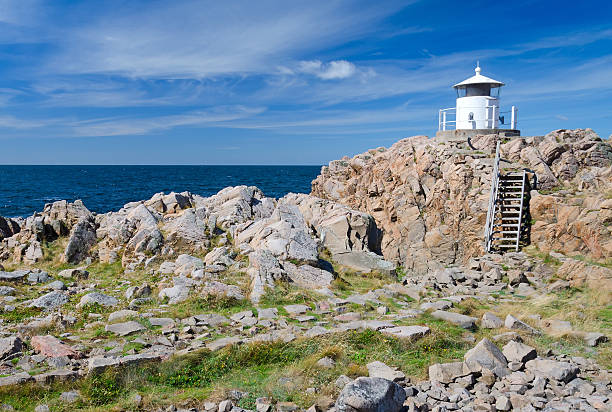 istock Small lighthouse on the top of Kullen peninsula 187564129