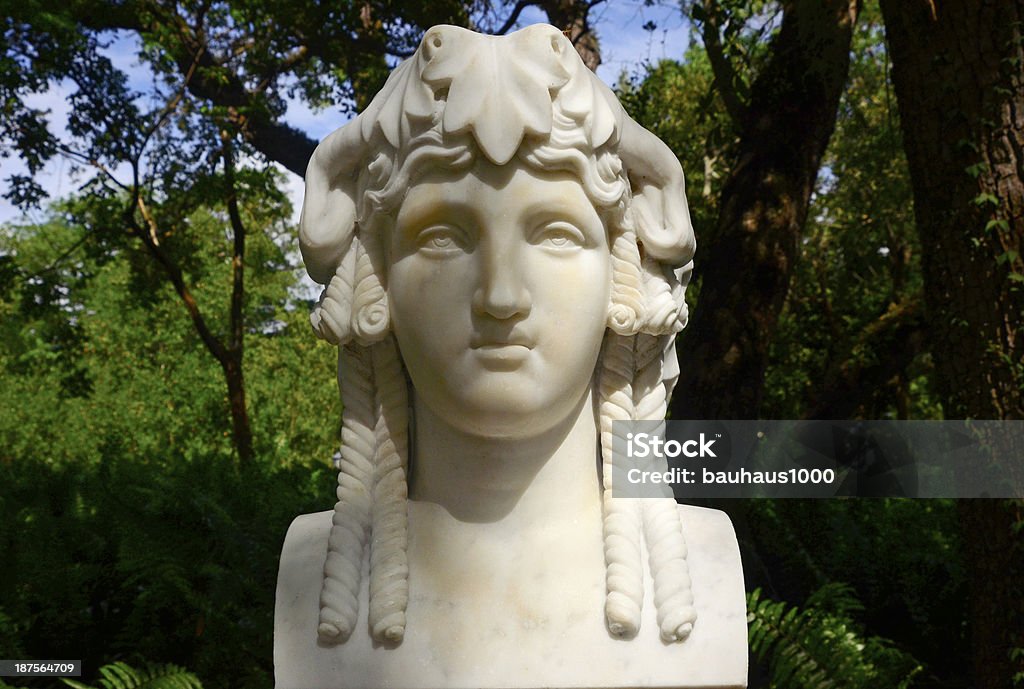 A Venetian marble statue of Bacchus, God of Wine.  Beautifully carved, Venetian Marble Statue--Circa 1700' of Bacchus, God of Wine. Art Stock Photo