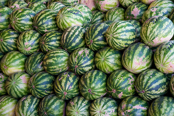 istock Pile of watermelons 187566773