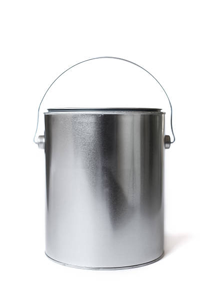 istock Blank Metal Paint Can isolated on white 187567546