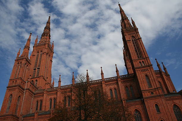 Market Church The Market Church, Wiesbaden, Hessen, Germany. church hessen religion wiesbaden stock pictures, royalty-free photos & images