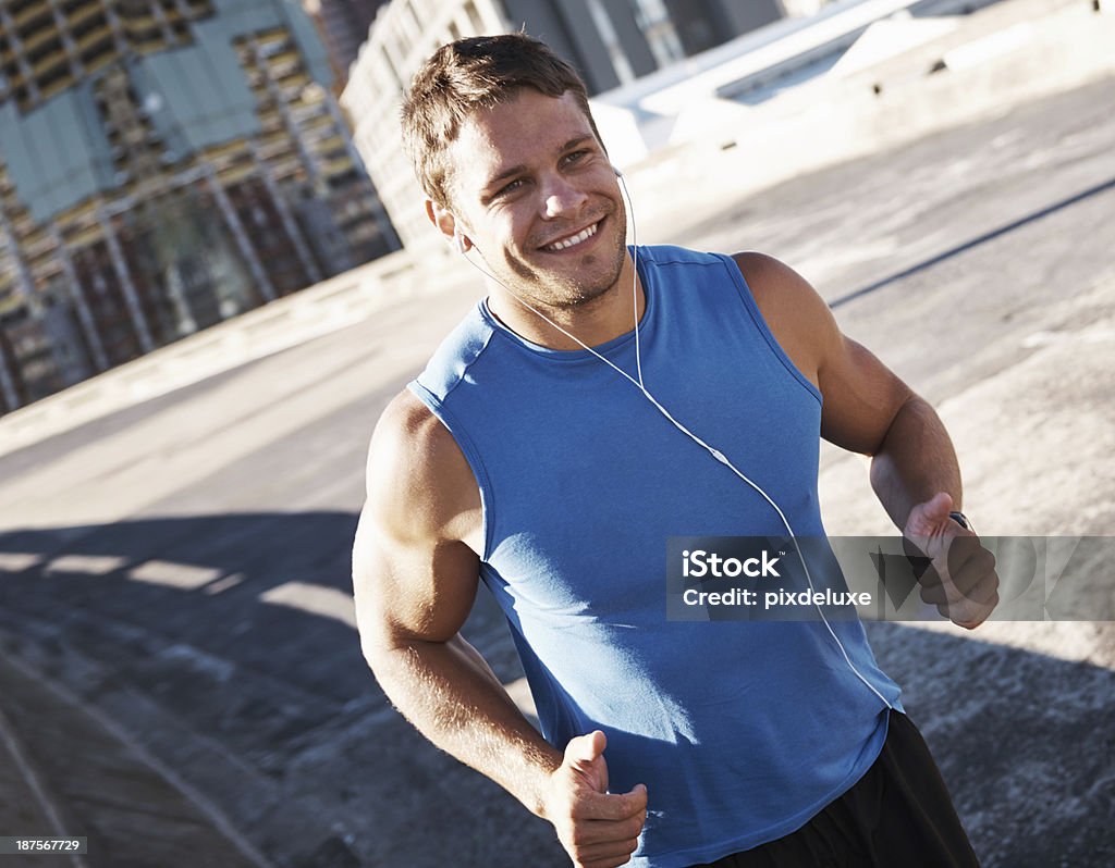 Bleiben Sie fit für einen gesunden Körper und Geist - Lizenzfrei Lächeln Stock-Foto