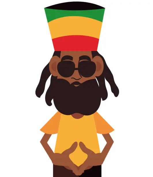 Vector illustration of Bob Marley