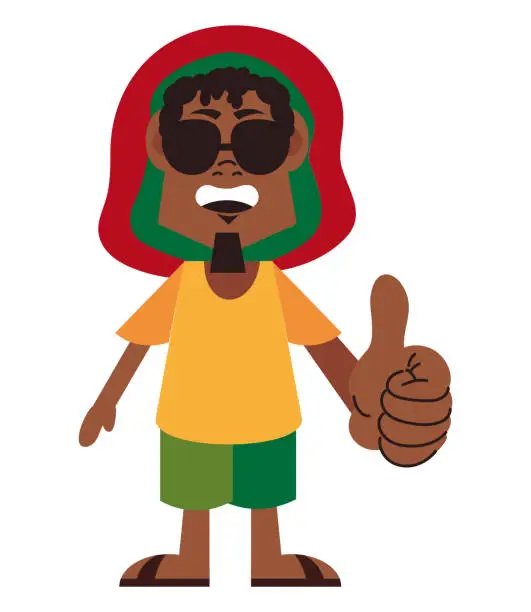 Vector illustration of Bob Marley