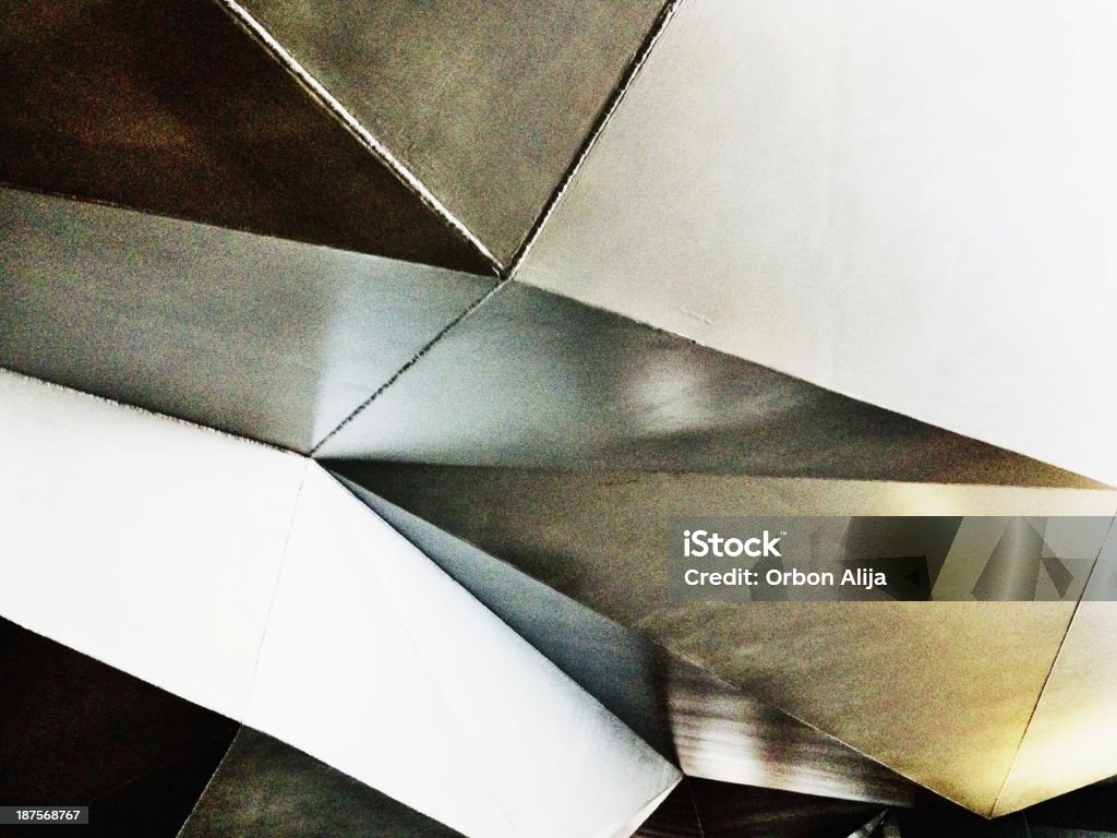 Серебряный металлизированный крыше - Стоковые фото Абстрактный роялти-фри