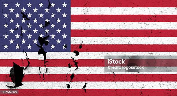 Flag Of Usa Stock Photo - Download Image Now - American Flag, Graffiti, Abstract