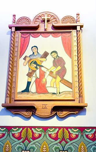 Santa Fe, NM: St Francis Cathedral Stations of the Cross: Crucifixion