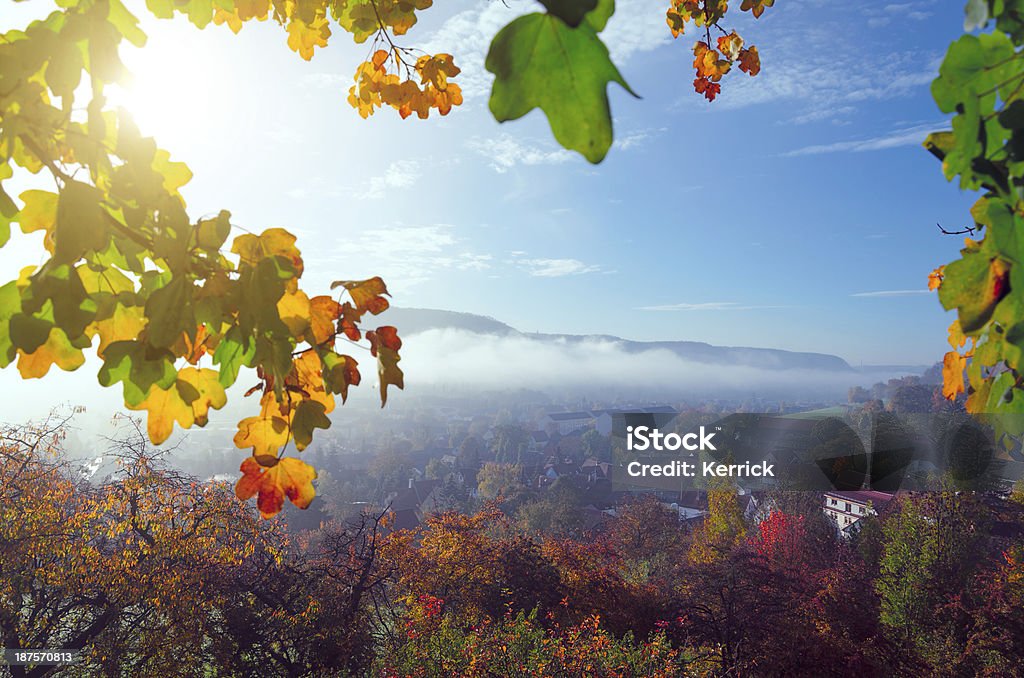 Sonnenaufgang am Morgen Staub-Deutschland - Lizenzfrei Jena Stock-Foto