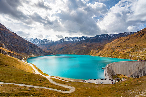 istock Beautiful lake under Alps 187574217