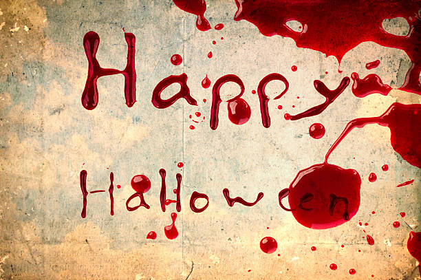 istock Happy Halloween on vintage paper 187574290