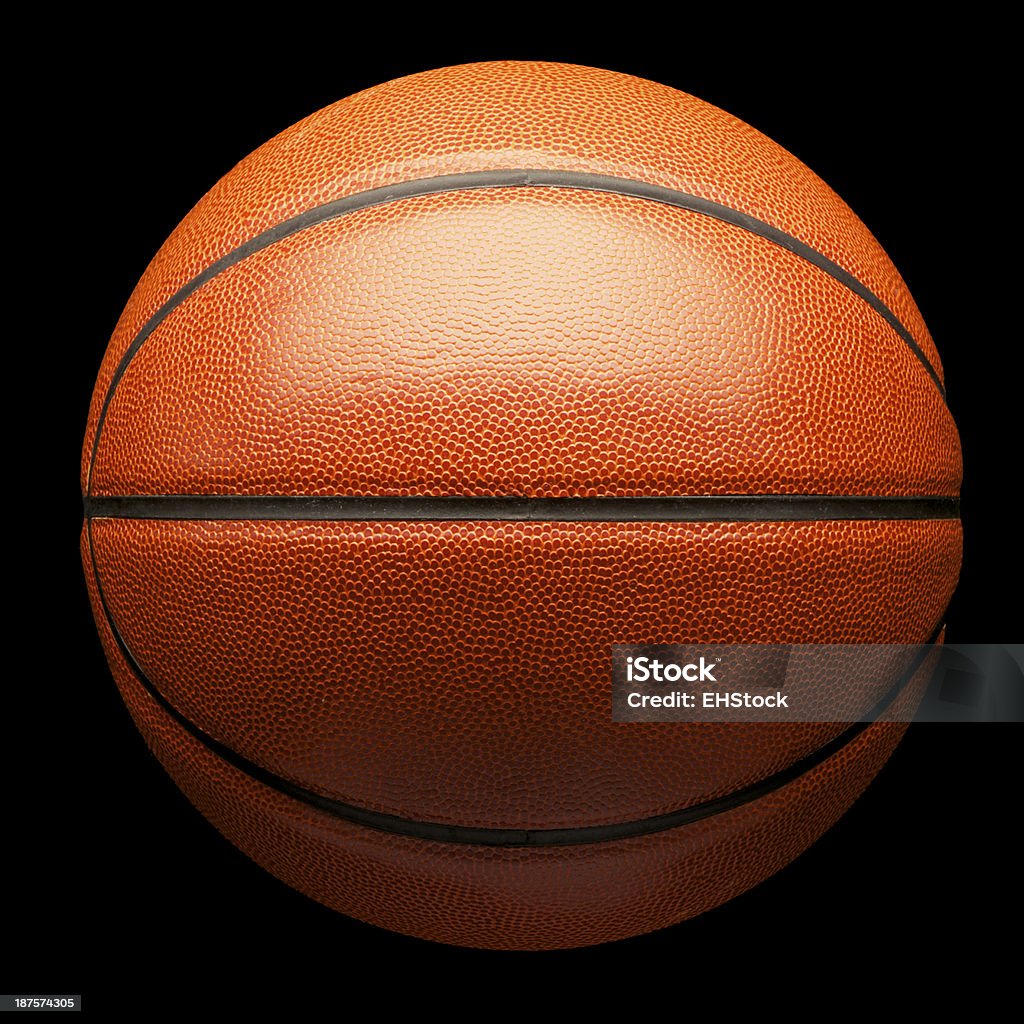 Basketball on Black Basketball on Black  Basketball - Ball Stock Photo