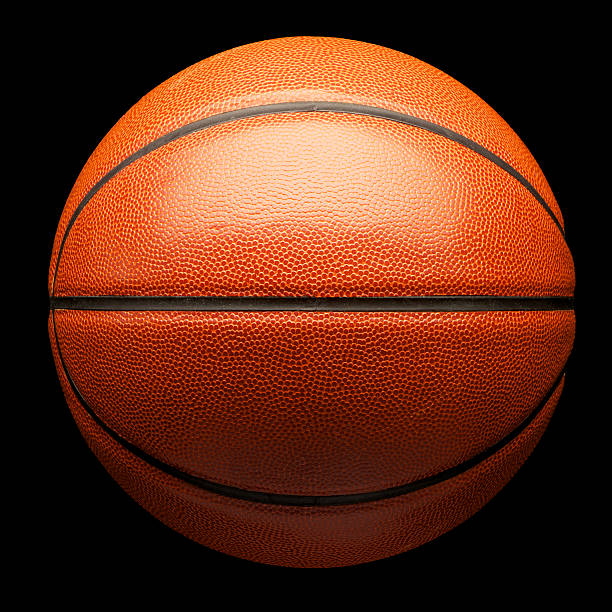 Basketball on Black stock photo