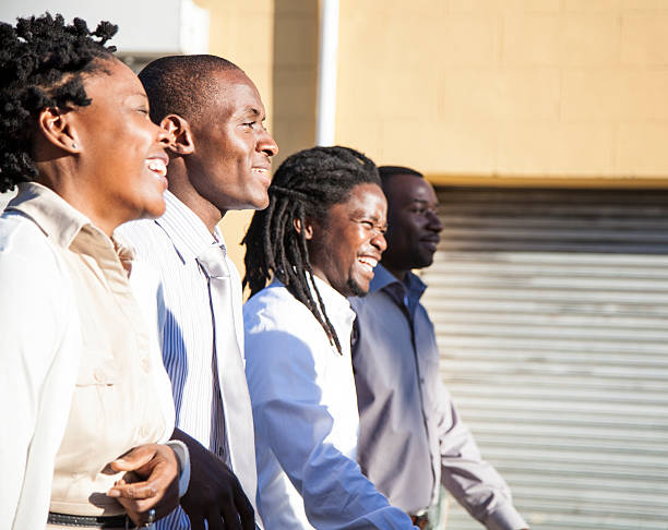 istock African Business team moving forward towards success, Cape Town. 187574573