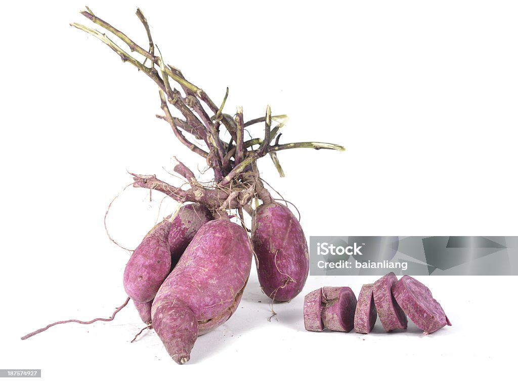 Arricchita da patate dolci viola - Foto stock royalty-free di Alimentazione sana