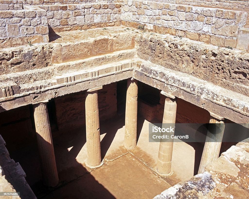 Tomb of the kings, PAFOS, Cypr. - Zbiór zdjęć royalty-free (Archeologia)