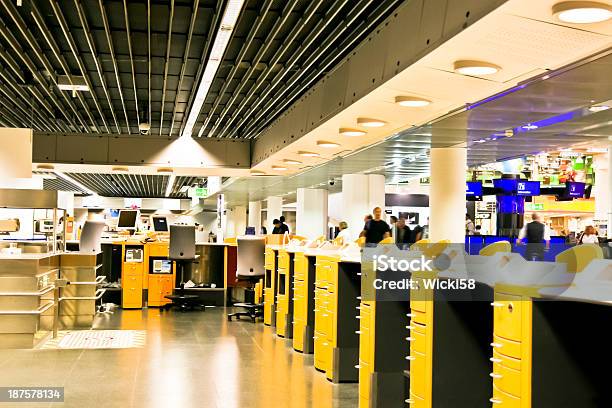 Unoccupied Ticket Counter Stock Photo - Download Image Now - Adult, Airplane Ticket, Airport