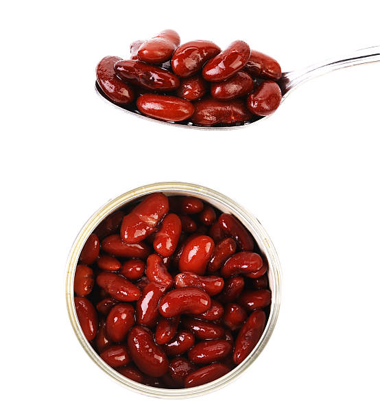 istock Preserve beans in a bow and spoon. 187579663