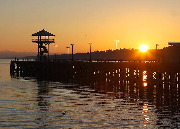 Sunrise Over City Pier