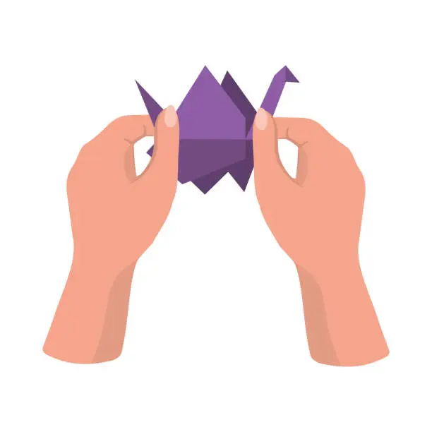 Vector illustration of do it yourself origami