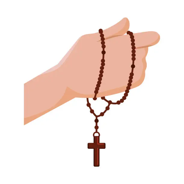 Vector illustration of Rosary