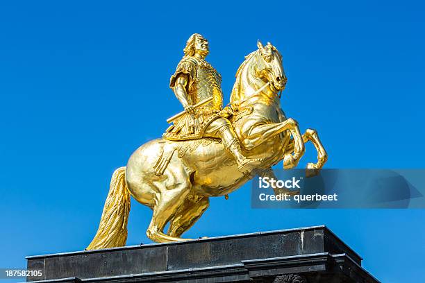 Golden Fahrer In Dresden August Die Starke Stockfoto und mehr Bilder von Blau - Blau, Denkmal, Deutsche Kultur